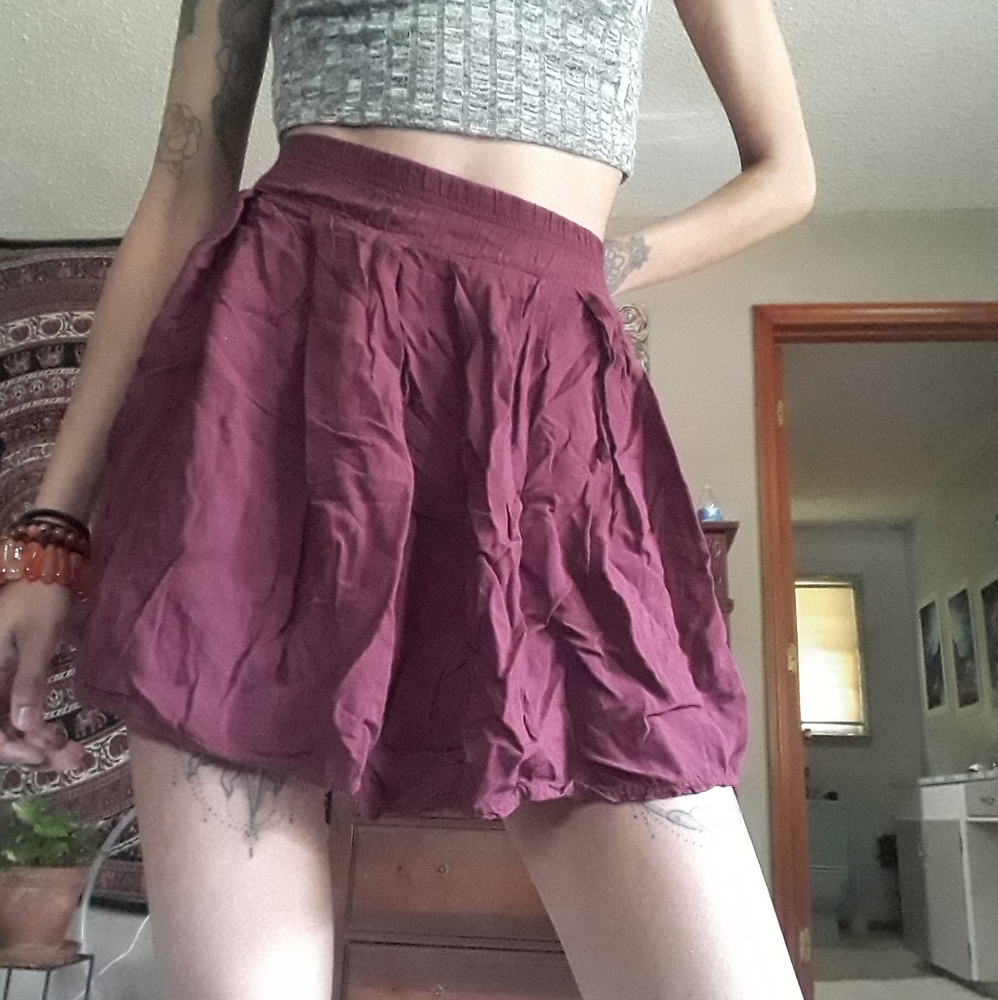 Maroon skirt